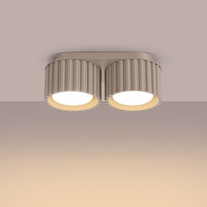 Σποτ φωτιστικό AURA 2xGX53/10W/230V τάουπ
