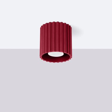 Σποτ φωτιστικό AURA 1xGU10/10W/230V διάμ. 10 εκ. κόκκινο
