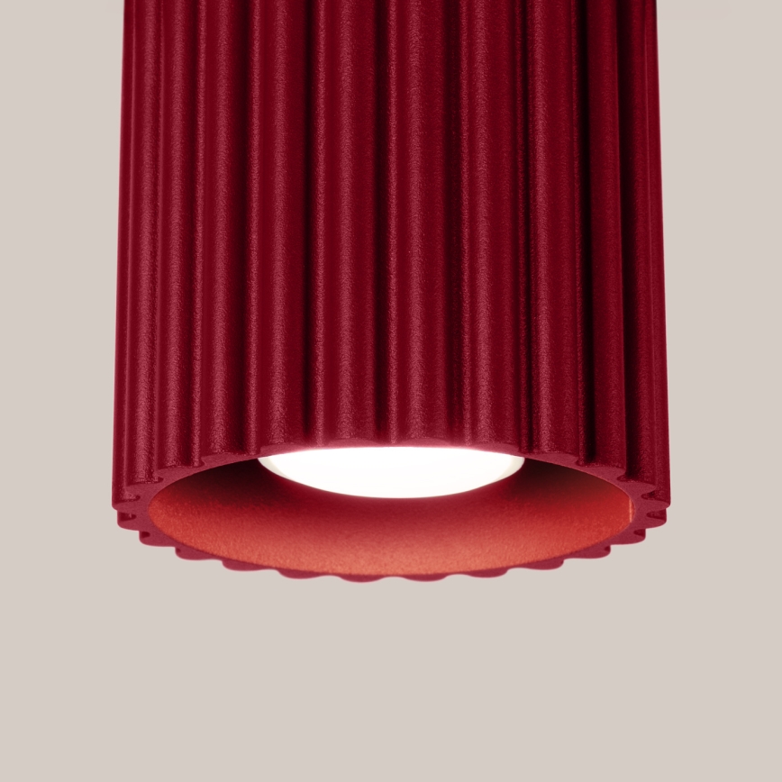 Σποτ φωτιστικό AURA 1xGU10/10W/230V διάμ. 10 εκ. κόκκινο