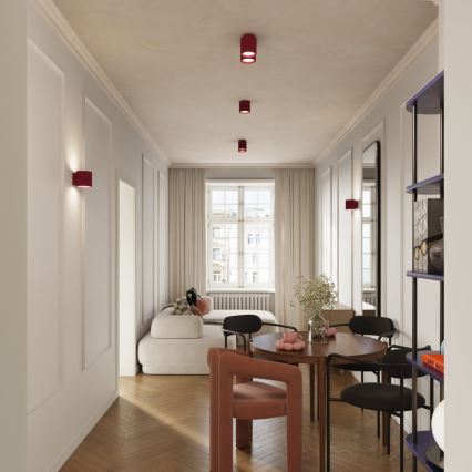 Φωτιστικό σποτ AURA 2xGU10/10W/230V κόκκινο