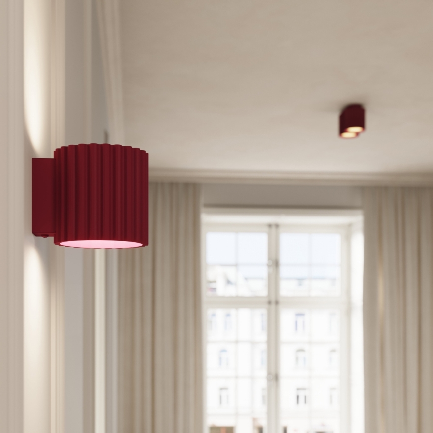 Φωτιστικό σποτ AURA 2xGU10/10W/230V κόκκινο