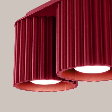 Φωτιστικό σποτ AURA 2xGU10/10W/230V κόκκινο