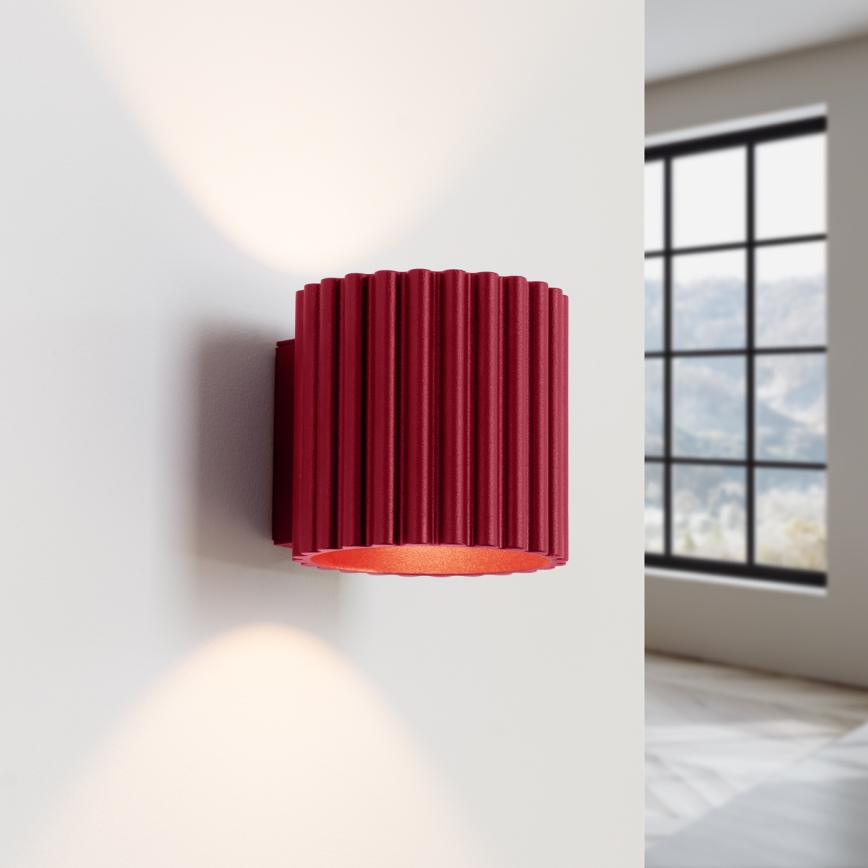 Επιτοίχιο φωτιστικό AURA 1xG9/10W/230V κόκκινο