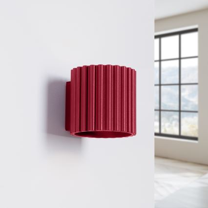 Επιτοίχιο φωτιστικό AURA 1xG9/10W/230V κόκκινο