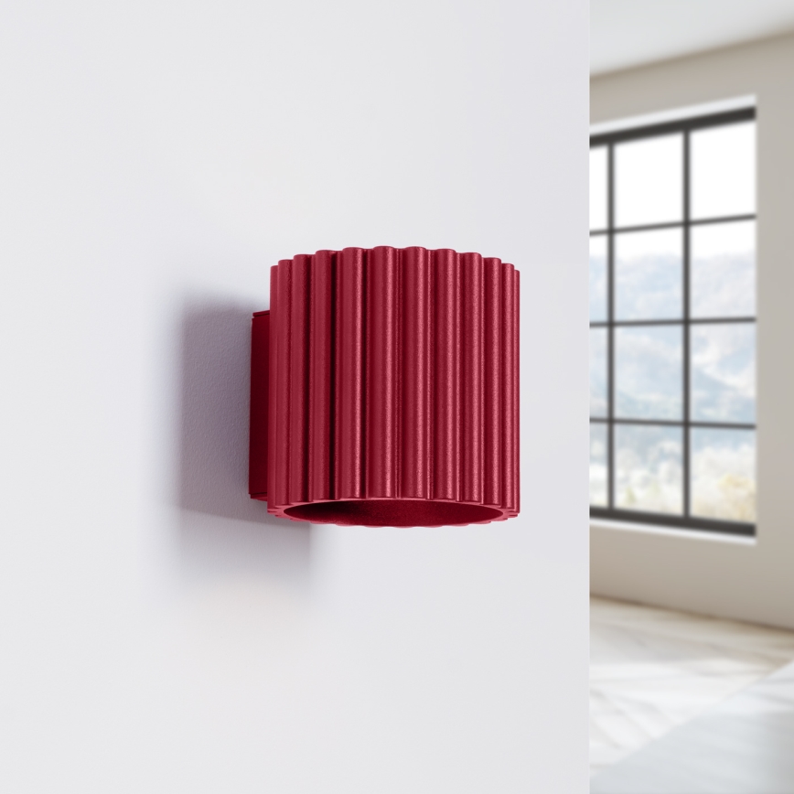 Επιτοίχιο φωτιστικό AURA 1xG9/10W/230V κόκκινο