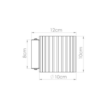Επιτοίχιο φωτιστικό AURA 1xG9/10W/230V κόκκινο