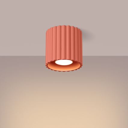 Φωτιστικό σποτ AURA 1xGU10/10W/230V διάμ. 10 cm ροζ