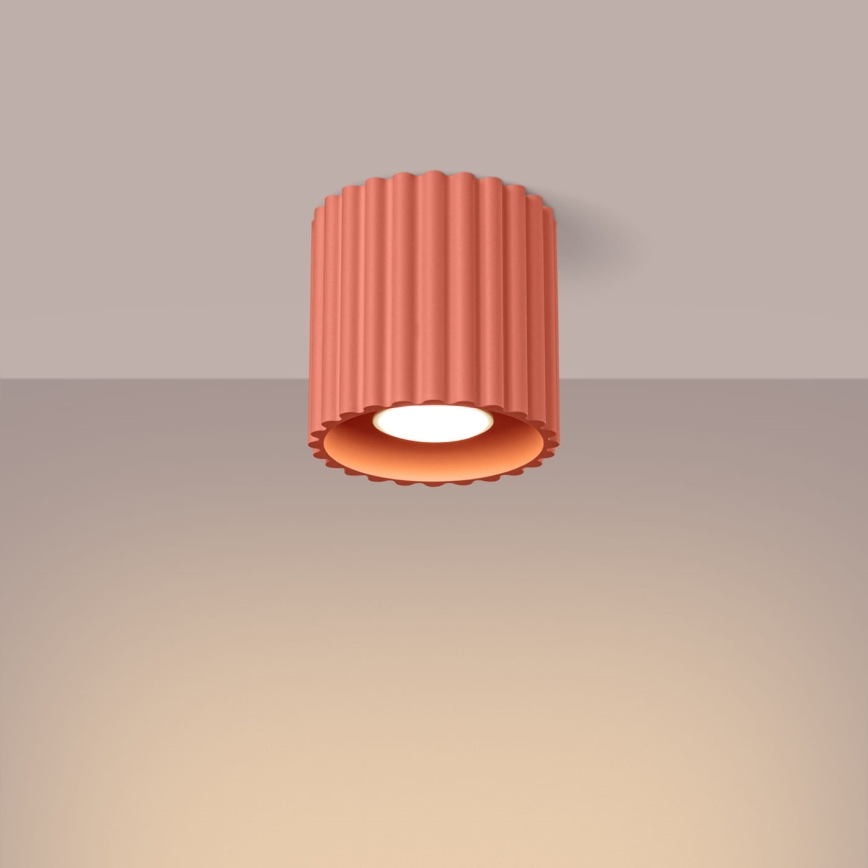 Φωτιστικό σποτ AURA 1xGU10/10W/230V διάμ. 10 cm ροζ