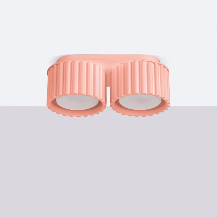 Σποτ φωτιστικό AURA 2xGX53/10W/230V ροζ