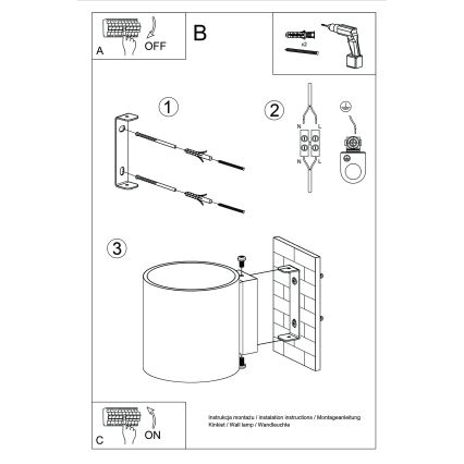 Επιτοίχιο φωτιστικό σποτ ORBIS 1xG9/8W/230V μπετόν/πράσινο