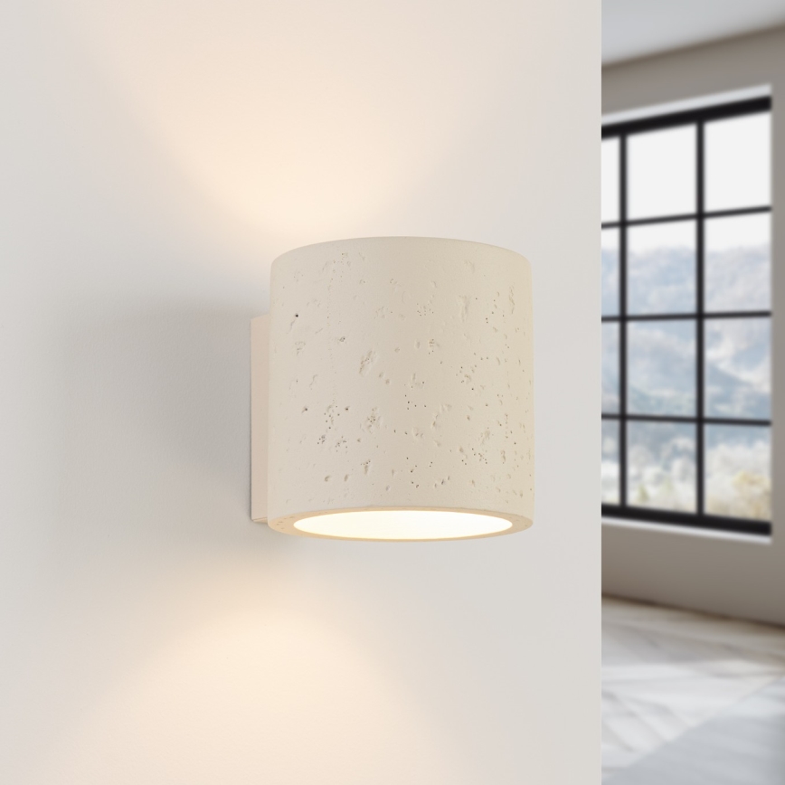 Επιτοίχιο φωτιστικό σποτ ORBIS 1xG9/8W/230V μπετόν/κρεμ