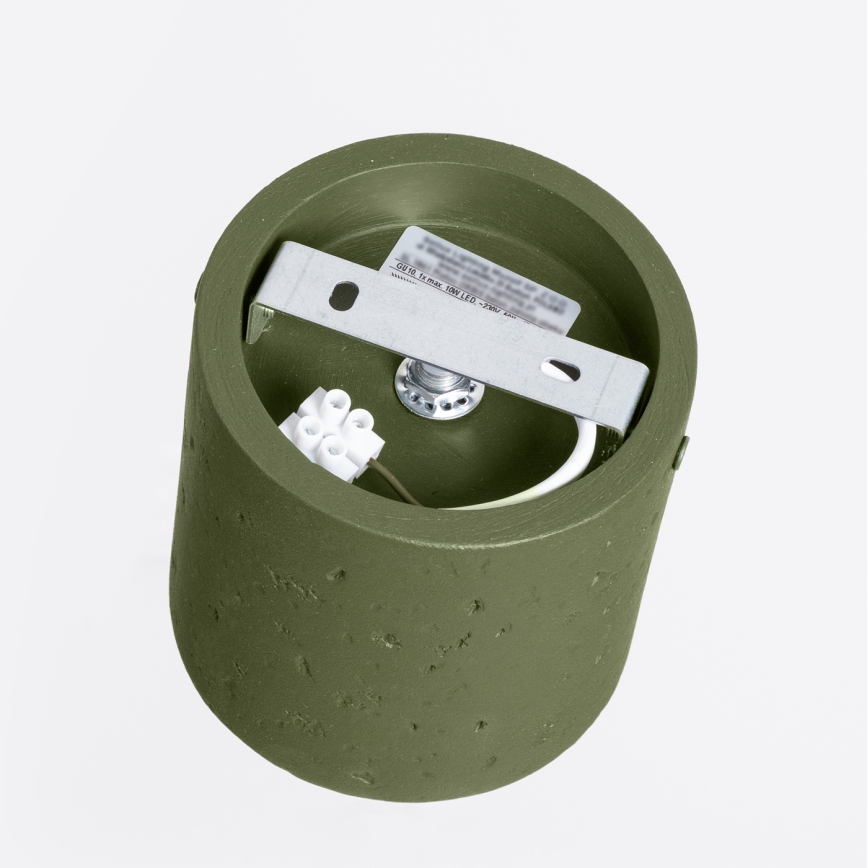 Σποτ φωτιστικό ORBIS 1xGU10/10W/230V σκυρόδεμα/πράσινο