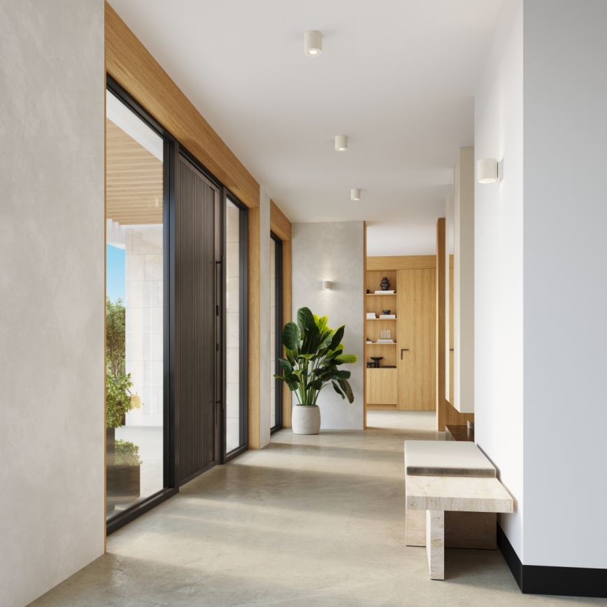 Σποτ φωτιστικό ORBIS 1xGU10/10W/230V μπετόν/κρεμ