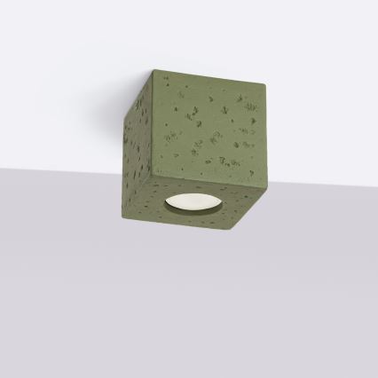 Φωτιστικό σποτ QUAD 1xGU10/10W/230V τσιμέντο/πράσινο