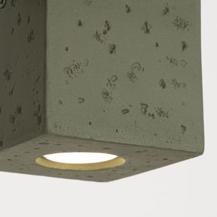 Φωτιστικό σποτ QUAD 1xGU10/10W/230V τσιμέντο/πράσινο