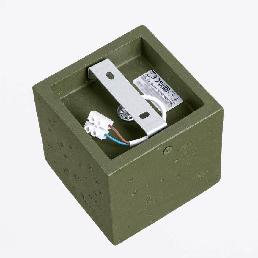 Φωτιστικό σποτ QUAD 1xGU10/10W/230V τσιμέντο/πράσινο