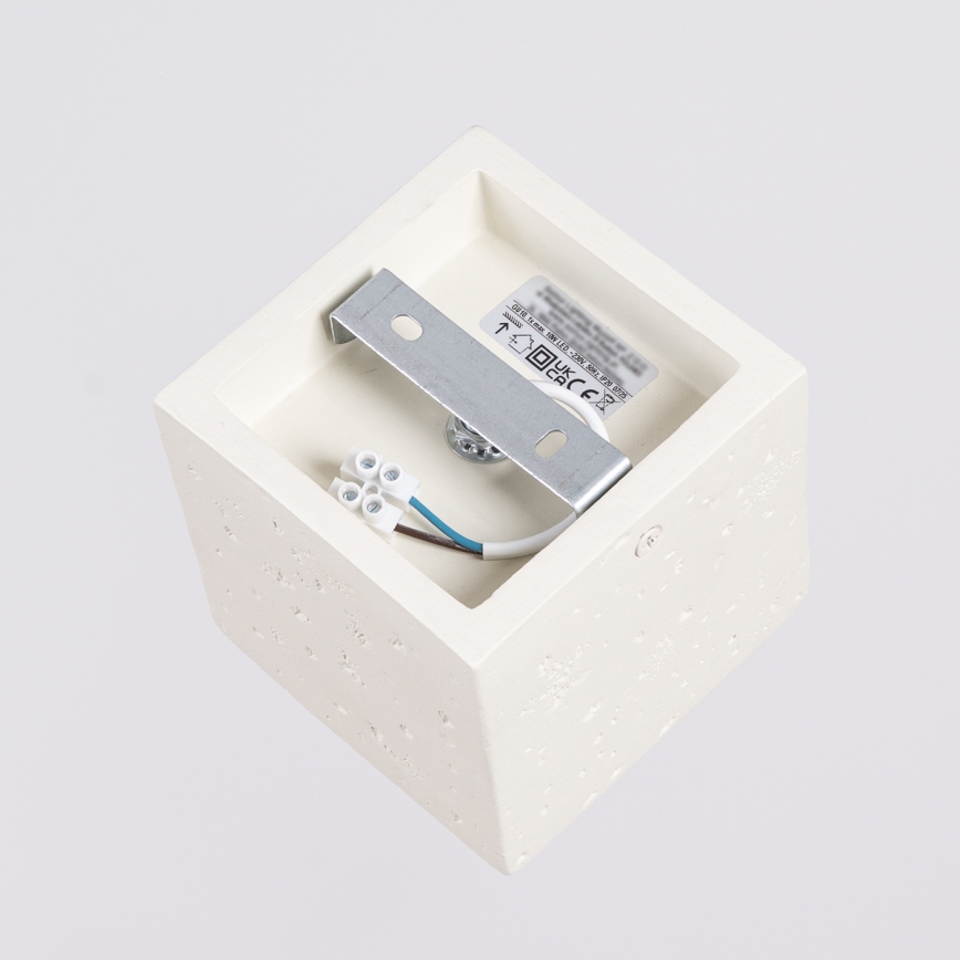 Φωτιστικό σποτ QUAD 1xGU10/10W/230V μπετόν/κρεμ