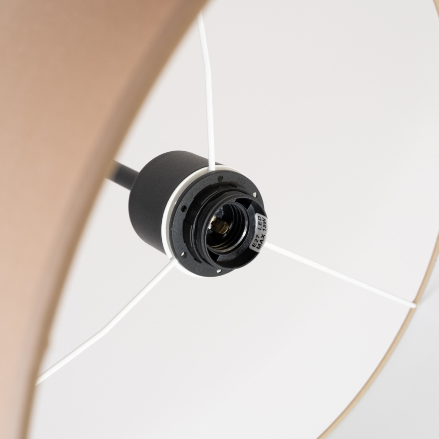 Κρεμαστό φωτιστικό με καλώδιο NEVIA 1xE27/15W/230V, διάμετρος 40 εκ., σε απόχρωση ταμπά