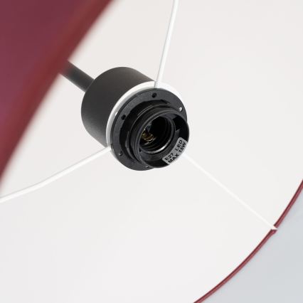 Κρεμαστό φωτιστικό με καλώδιο NEVIA 1xE27/15W/230V Ø 40 cm κόκκινο