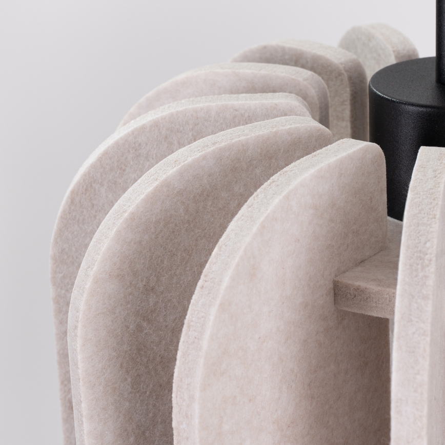 Κρεμαστό φωτιστικό με καλώδιο MULA 1xE27/15W/230V Ø 27 cm εκρού