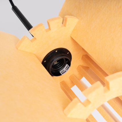 Κρεμαστό φωτιστικό σε καλώδιο MULA 1xE27/15W/230V Ø 45 εκ. κίτρινο