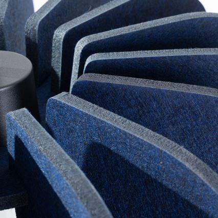 Κρεμαστό φωτιστικό με καλώδιο MULA 1xE27/15W/230V Ø 45 cm μπλε