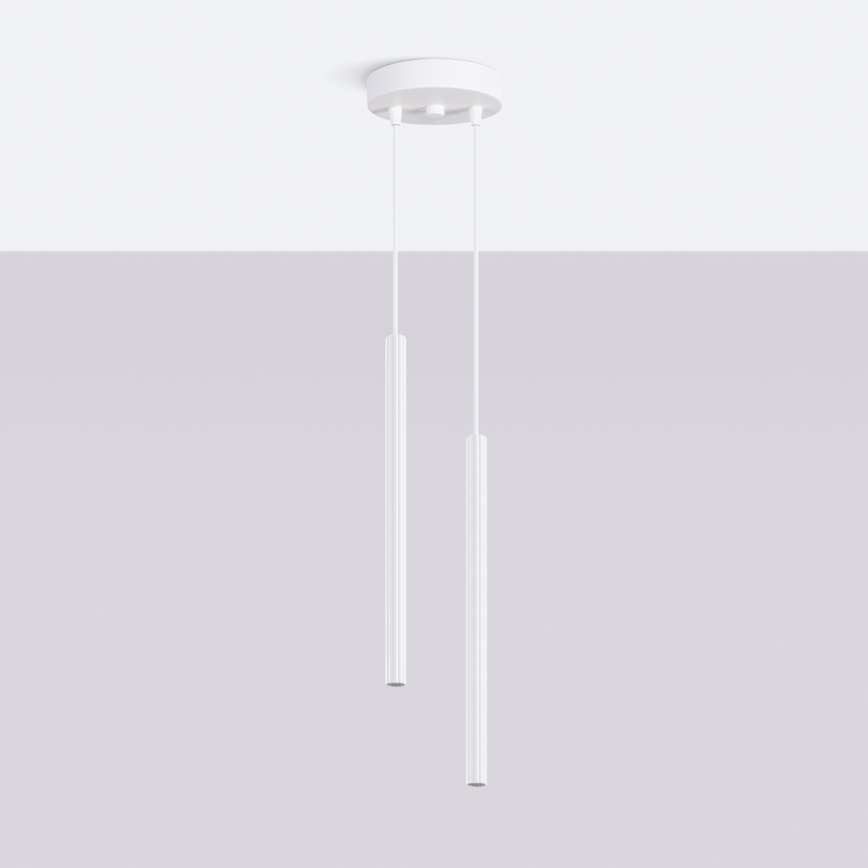 Κρεμαστό φωτιστικό με καλώδιο ARCHE 2xG9/8W/230V λευκό