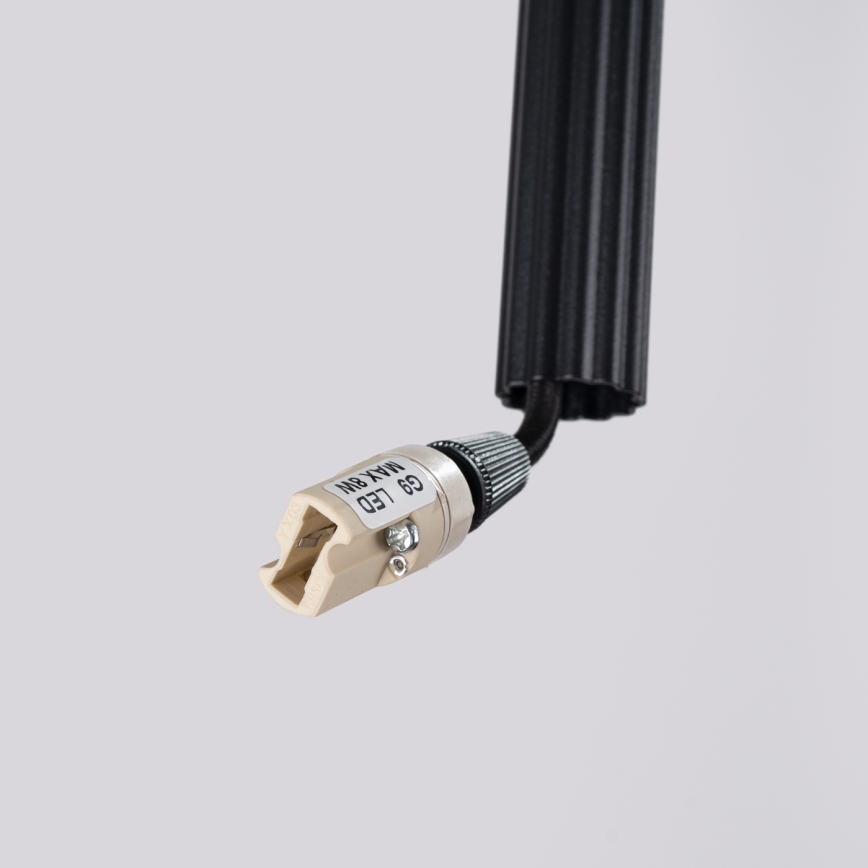 Κρεμαστό φωτιστικό με καλώδιο ARCHE 2xG9/8W/230V μαύρο