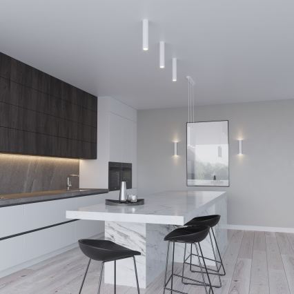 Κρεμαστό φωτιστικό με καλώδιο LAGOS 2xGU10/10W/230V λευκό