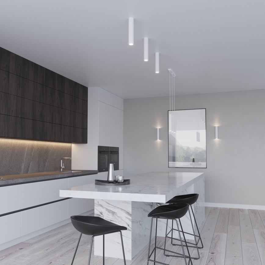 Κρεμαστό φωτιστικό με καλώδιο LAGOS 2xGU10/10W/230V λευκό