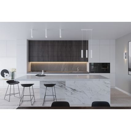 Κρεμαστό φωτιστικό με καλώδιο LAGOS 2xGU10/10W/230V λευκό