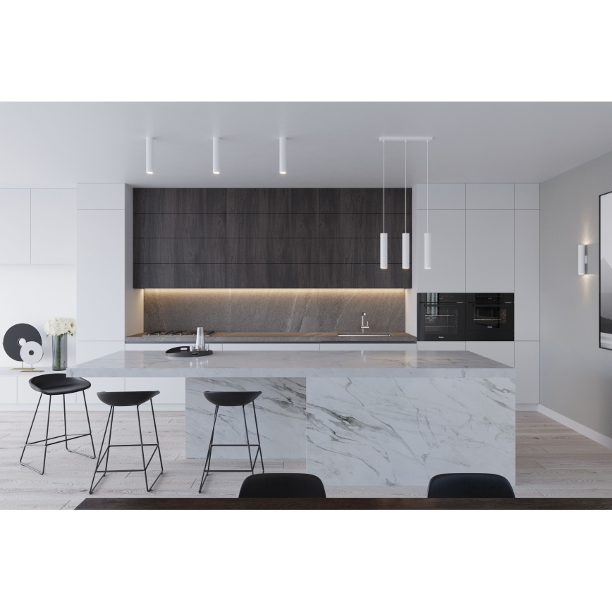 Κρεμαστό φωτιστικό με καλώδιο LAGOS 2xGU10/10W/230V λευκό