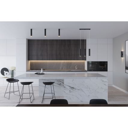 Κρεμαστό φωτιστικό με καλώδιο LAGOS 2xGU10/10W/230V μαύρο