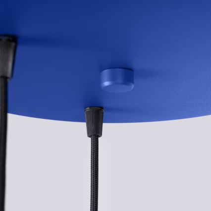 Κρεμαστό φωτιστικό σε καλώδιο ESTRIA, 3xE14/10W/230V, Ø 30 cm, μπλε