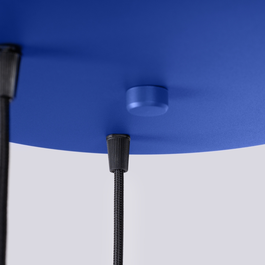 Κρεμαστό φωτιστικό σε καλώδιο ESTRIA, 3xE14/10W/230V, Ø 30 cm, μπλε