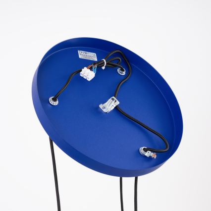 Κρεμαστό φωτιστικό σε καλώδιο ESTRIA, 3xE14/10W/230V, Ø 30 cm, μπλε