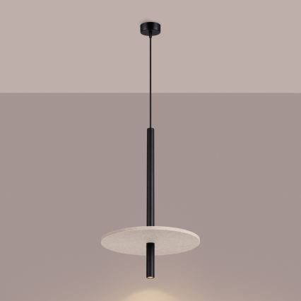 Κρεμαστό φωτιστικό με καλώδιο FELTRO 1xG9/8W/230V μαύρο/κρεμ