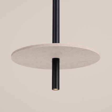 Κρεμαστό φωτιστικό με καλώδιο FELTRO 1xG9/8W/230V μαύρο/κρεμ