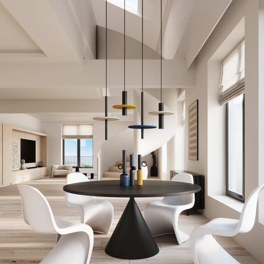 Κρεμαστό φωτιστικό με καλώδιο FELTRO 1xG9/8W/230V μαύρο/μπλε