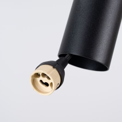 Κρεμαστό φωτιστικό με καλώδιο PELTA 1xGU10/10W/230V μαύρο/κίτρινο