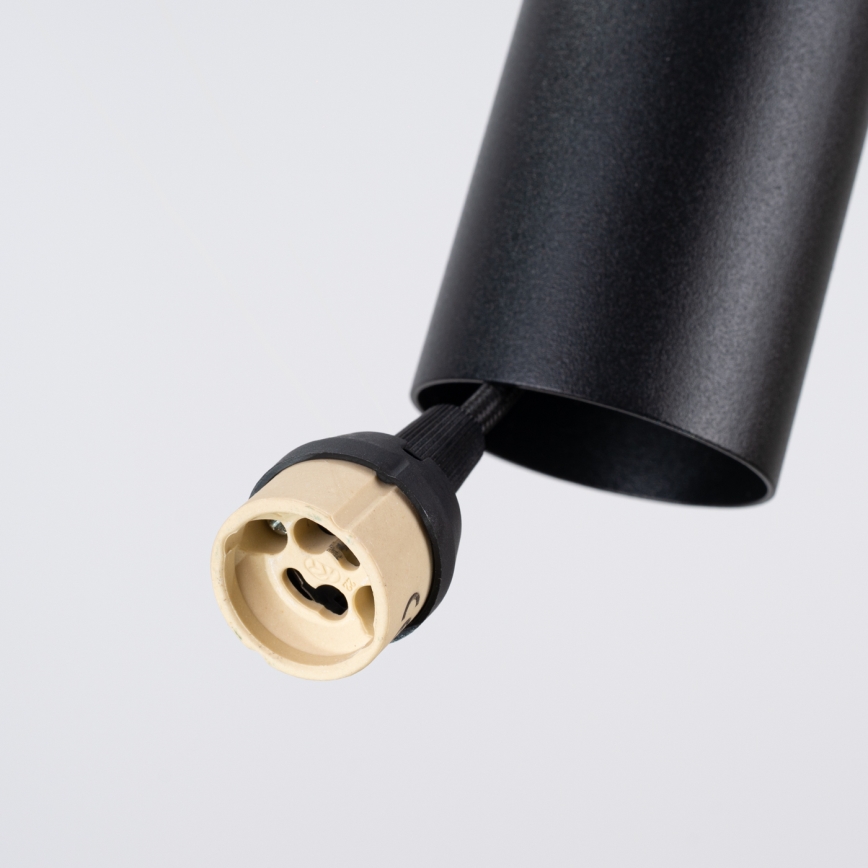 Κρεμαστό φωτιστικό με καλώδιο PELTA 1xGU10/10W/230V μαύρο/μπλε