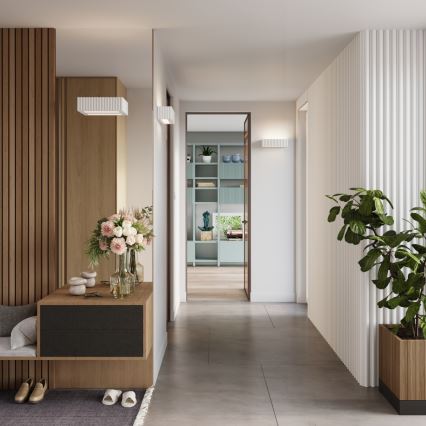 Επιτοίχιο φωτιστικό RIGATA 1xE27/15W/230V κεραμικό/λευκό