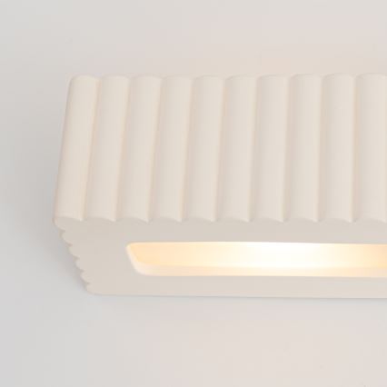 Επιτοίχιο φωτιστικό RIGATA 1xE27/15W/230V κεραμικό/λευκό