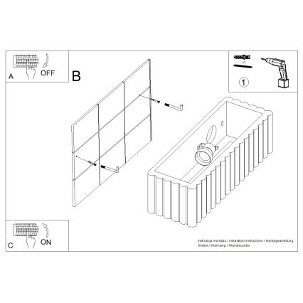 Επιτοίχιο φωτιστικό RIGATA 1xE27/15W/230V κεραμικό/λευκό