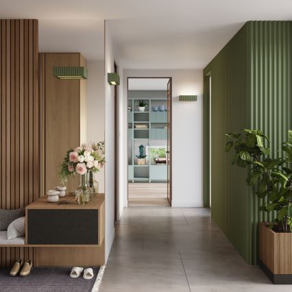 Επιτοίχιο φωτιστικό RIGATA 1xE27/15W/230V κεραμικό/πράσινο