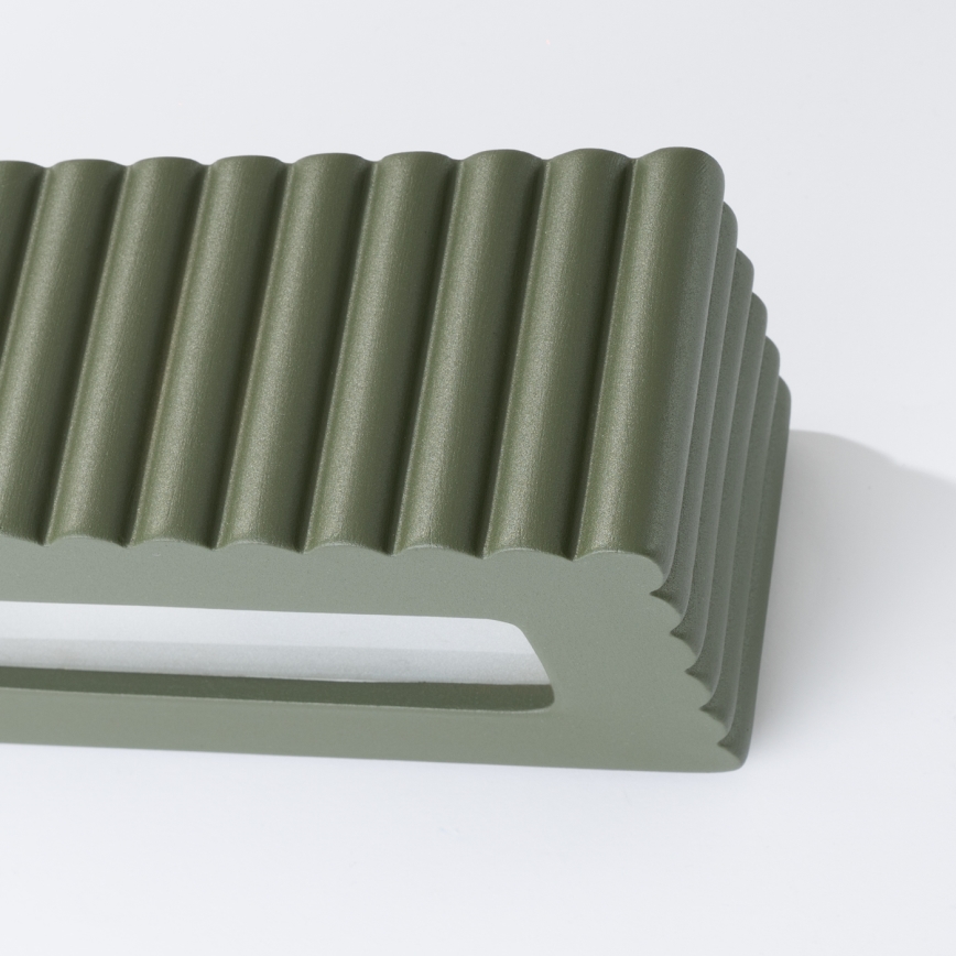 Επιτοίχιο φωτιστικό RIGATA 1xE27/15W/230V κεραμικό/πράσινο