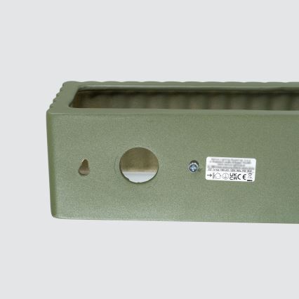 Επιτοίχιο φωτιστικό RIGATA 1xE27/15W/230V κεραμικό/πράσινο