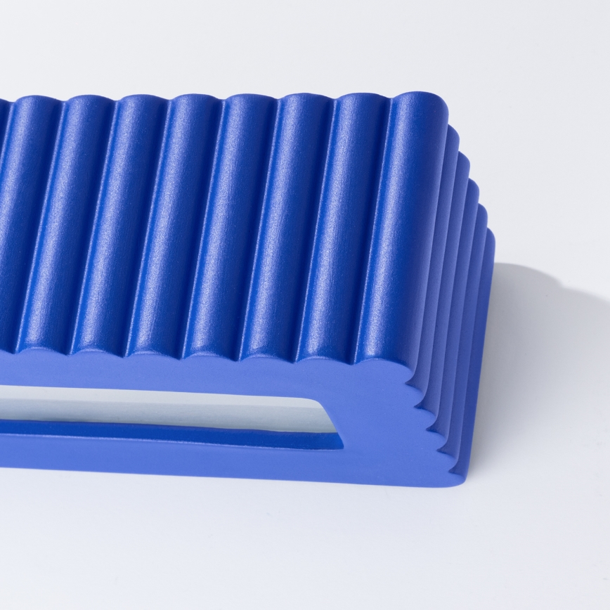 Επιτοίχιο φωτιστικό RIGATA 1xE27/15W/230V κεραμικό/μπλε