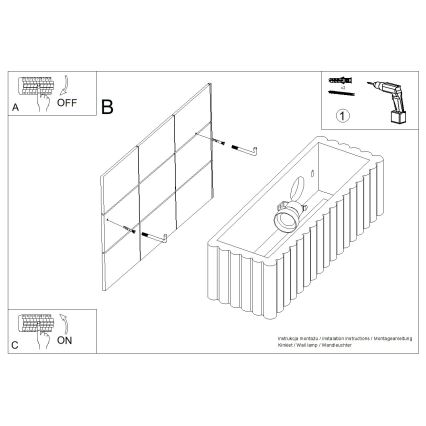 Επιτοίχιο φωτιστικό RIGATA 1xE27/15W/230V κεραμικό/μπλε