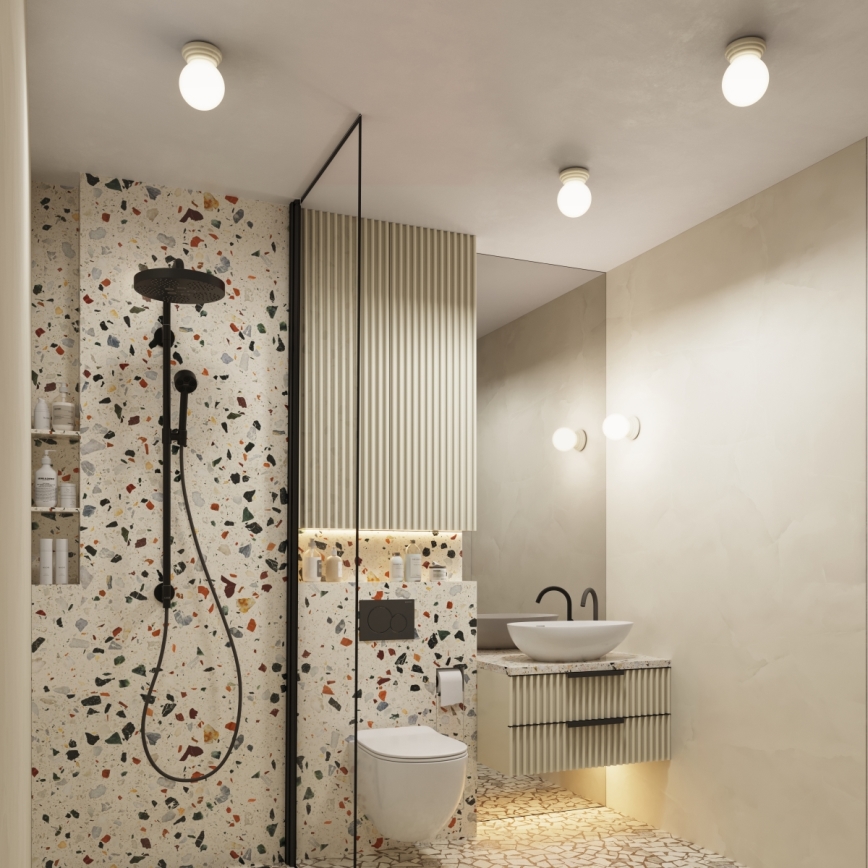 Επιτοίχιο φωτιστικό μπάνιου ZORI 1xG9/8W/230V IP44 μπεζ